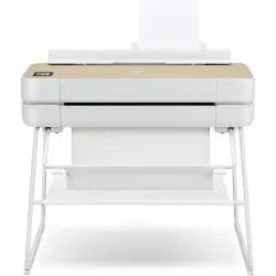 HP DesignJet Studio Impresora de Gran Formato 24 Pulgadas Color WiFi Blanco/Madera