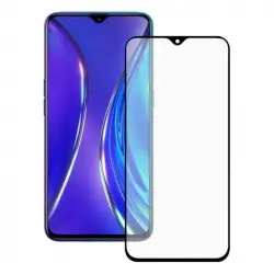 Ksix Protector de Pantalla Cristal Templado para Realme X2 Negro