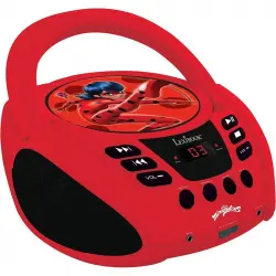 Lexibook Ladybug Reproductor CD Portátil con Toma Micrófono
