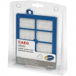 Recambio de filtros - AEG AFS1W, Para aspiradoras trineo AEG, Hepa, Filtro Allergy Plus, Azul