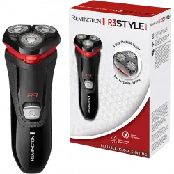 Afeitadora - Remington R3 Style Series R3000, Apta para piel sensible, Con cable, Uso en seco, Negro