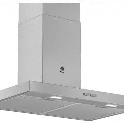 Campana - Balay 3BC076MX, Decorativa, 590 m3/h, 3 velocidades, 75 cm, Inox