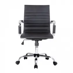 Equip Silla de Oficina Ergonómica Respaldo Medio Negro