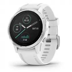 Garmin Fénix 6S 42mm Plata/Blanco con Correa Blanca