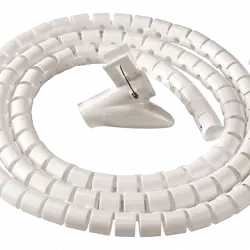 Organizador de cables - Fellowes CableZip, 2 cm diámetro, Longitud m, Plástico, Blanco