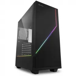 Sharkoon RGB Flow Cristal Templado USB 3.1 Negra