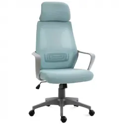 Vinsetto Silla de Oficina Ergonómica Azul