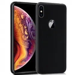 Cool Funda Silicona Negra para iPhone XS Max