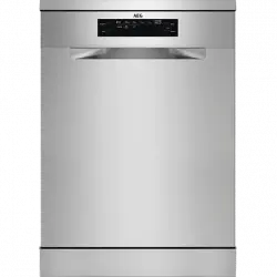 Lavavajillas - AEG FFB74927ZM, 14 servicios, 8 programas, 60 cm, Sistema AirDry, Inox