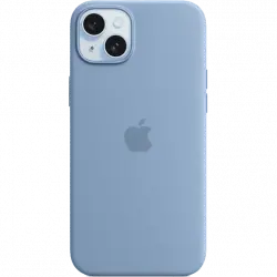 APPLE Funda de silicona con MagSafe para iPhone 15, Azul invierno