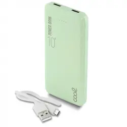 Cool Leather Powerbank 10000mAh 2xUSB Verde