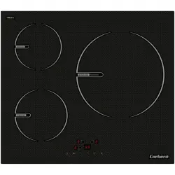 Corbero CCIG3BL603 Placa de Inducción 3 Zonas 59cm Negro