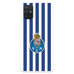 Funda Para Samsung Galaxy A71 Del Fútbol Club Oporto Escudo Rayas - Licencia Oficial Fútbol Club Oporto