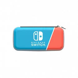 Funda - PDP Travel Case Neon Pop, Para Nintendo Switch, Con cremallera, Azul y Rojo