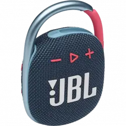 Altavoz inalámbrico - JBL Clip 4, 5 W, 10 horas, Bluetooth 5.1, IP67, Clip&Play, Azul/Coral