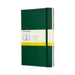 Cuaderno Moleskine Classic large cuadros tapa dura verde mirto