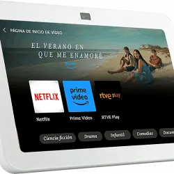 Echo Show 8 (3.ª generación, 2023), Pantalla táctil inteligente de alta definición con audio espacial, controlador Hogar digital y Alexa, Blanco