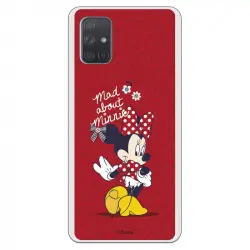 Funda Oficial de Disney Minnie Mad About para Samsung Galaxy A71