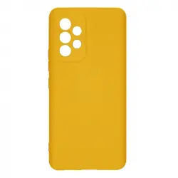 Funda Samsung Galaxy A53 5g Silicona Flexible Acabado Tacto Suave Amarillo