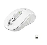 Ratón inalámbrico - Logitech M650 Signature, Para manos pequeñas y medianas, Bluetooth, Blanco