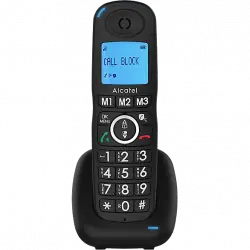 Teléfono - Alcatel XL535, Función manos libres, 3 teclas memoria directa, Alarma, Negro