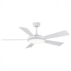 Ventilador De Techo Motor Dc 132cm Led 18w Cct Blanco Wifi