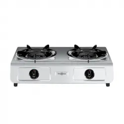 Vitrokitchen Ciclon 265IN Hornillo Doble de Gas Natural Acero Inoxidable