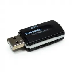 Cool All in One Multilector de Tarjetas USB Universal Negro