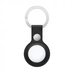 Cool Llavero Polipiel Negro Compatible con AirTag
