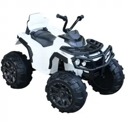 HomCom Quad Eléctrico Infantil Blanco