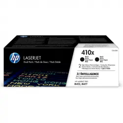 HP LaserJet 410X Pack 2 Tóner Original Alta Capacidad Negro