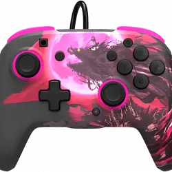 Mando - PDP Rematch Wired Controller Zelda Calamity Ganon, Para Nintendo Switch, Con Cable, Rosa