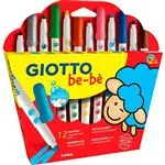 Pack 12 rotuladores de colores Giotto be-bè