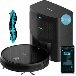 Robot friegasuelos - Cecotec Conga 2299 Ultra Home X-Treme, 4 en 1, Incluye base de autovaciado, 3 L, 160 min, Alexa, Wi-Fi, Negro