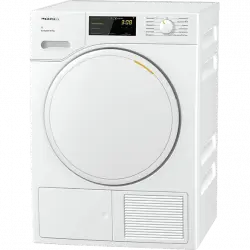 Secadora bomba de calor - Miele TWC560WP EcoSpeed, 8 kg, 10 programas, PerfectDry, Motor ProfiEco, Blanco