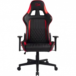 Silla gaming - HyperX Blast Core, Apoyabrazos 1D, Cojines de apoyo, Reclinación mariposa, Negro/Rojo