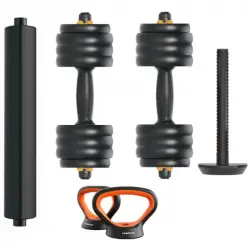 Xiaomi FED Kit de Mancuernas V2 + Barra + Pesa Rusa 40Kg