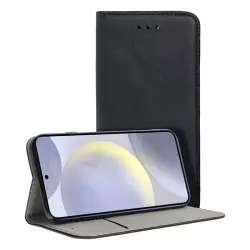 Cool Funda Flip Cover Tipo Libro Liso Negro para Samsung Galaxy S24