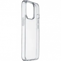 Funda - CellularLine CLEARDUOIPH14PROT, Para Apple iPhone 14 PRO, Trasera, Antibacteriana, Transparente