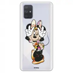 Funda Oficial de Disney Minnie Posando para Samsung Galaxy A71