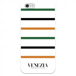 Funda Para Iphone 6s Del Venezia Fondo Blanco Rayas - Licencia Oficial Venezia Football Club