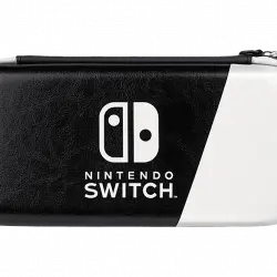 Funda - PDP Gaming Slim Deluxe, Para Nintendo Switch y Lite, Nylon, Blanco Negro