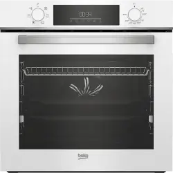 Horno - Beko BBIE18300W, Multifunción, Hidrólisis, 72 l, 59.4 cm, Función vapor, Blanco