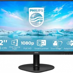 Monitor - Philips 221V8, 21.5"FHD, 4 ms, 75 Hz, SmartContrast, Mod EasyRead, LowBlue Mode, Negro