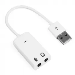 OcioDual Tarjeta de Sonido Externa 7.1 USB 2.0 Mini Jack 3.5mm