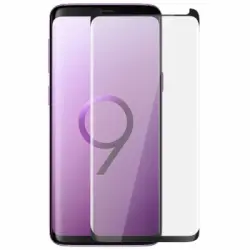 Protector De Pantalla Galaxy S9 Templado Biselado Bordes Negros