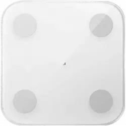 Báscula de baño - Xiaomi Mi Body Composition Scale 2, Hasta 150 kg, Blanco