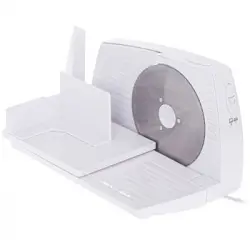 Cortafiambres Plegable, Cuchilla Especial Acero Inox., Corte Ajustable 15 Mm, Disco Corte 17 Cm Blanco 400w Adler Ad4703