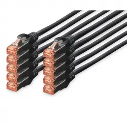 Digitus Cable de Red S-FTP Cat. 6 LSZH 2m Negro 10 Unidades