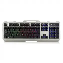 Ewent PL3312 Teclado Gaming Retroiluminado Plata